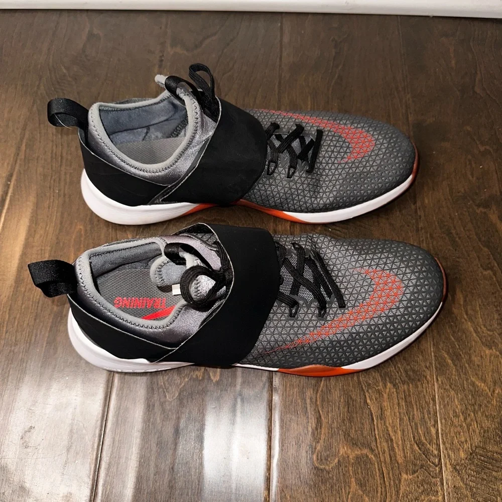 Nike Air Zoom Strong Cross Training Sneaker Black Grey Gym Shoes Size 10.5